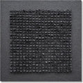 NANKAI Art Hand-Painted Black Textured Abstract Art in a Contemporary Minimalist Style is Suitable for Wall Decoration in Home Office or Corridor Size is 24x24 inches