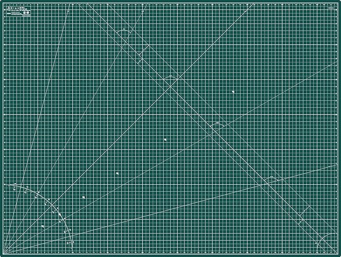 Elan Cutting Mat A0 Green, Extra Large Self Healing Cutting Mat 36 x 48 Inch, 5-Ply Craft Board Green, Hobby Board for Crafts 36x48 Inch
