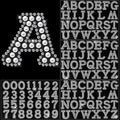 107 Pcs Pearl Rhinestone Self Adhesive Stickers 3 Sheets A-Z Glitter Letter Stickers and 1 Sheet 0-9 Number Stickers Bling Crystal Alphabet Sticker for DIY Crafts (White+White)