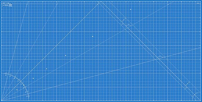 Elan Cutting Mat 36x72 Blue, Extra Large Self Healing Cutting Mat 36 x 72 Inch, 5-Ply Craft Board Blue, Hobby Board for Sewing and Quilting