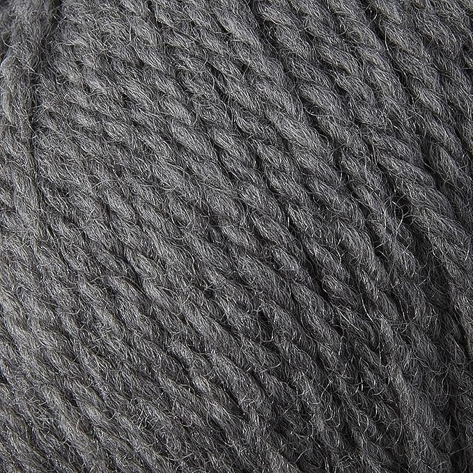 100% Merino Wool Yarn, 3-Ply Luxurious and Soft Yarn for Hand Knitting & Crocheting (Dark Gray, 3Balls)