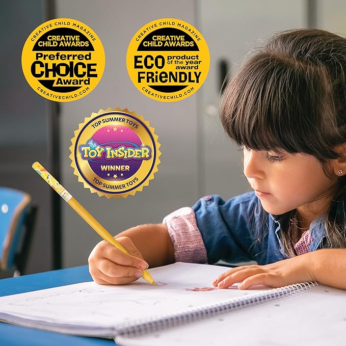 Colored Smencils - Patented Gourmet Scented Colored Pencils made from Recycled Newspapers, 10 Count, Gifts for Kids, School Supplies, Classroom Rewards
