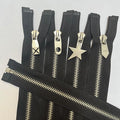 5# Silver Heavy Duty Zipper - Y-Tooth Separating for Jackets, Coats, DIY (24", 10-Pack, Antique Silver)