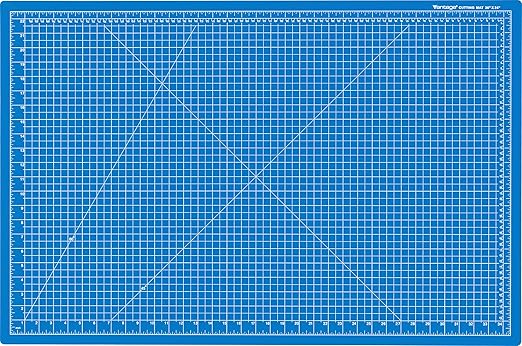 Dahle Vantage 10693 Premium Self-Healing Cutting Mat, 24"x36", 1/2" Grid, 5 Layers for Max Healing, Perfect for Crafts & Sewing, Blue