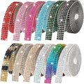 Bedazzling Strips, 12-Yard Rhinestone Strips for DIY Craft, Rhinestones for Crafting, 12-Rolls Rhinestone Ribbon Self Adhesive