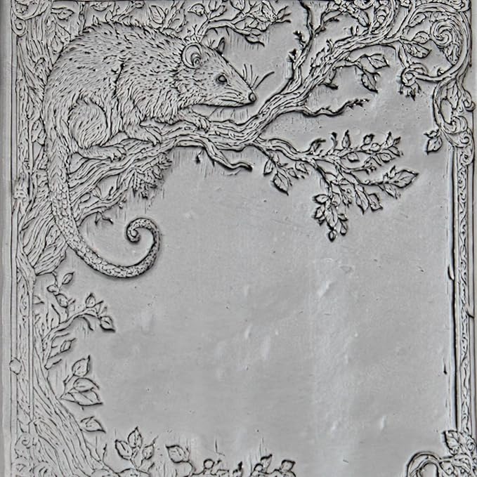 Woodland Life Collection 4-Pack Clay Texture Rollers (4") - Forest Set #01 - Embossing Pattern Rollers for Polymer & Ceramic Clay, Pottery & Crafts