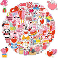 100 Pcs Valentine's Day Stickers, Waterproof Vinyl Love Heart Stickers for Water Bottles, Laptops, Gift Boxes, Phone Case, Party Decorations