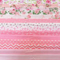 14Pcs 9.8" x 9.8"(25 * 25CM) Cotton Fabric DIY Making Supplies Quilting Patchwork Fabric Fat Quarter Bundles DIY for Quilting Cotton Patchwork Cushions (14pcs Pink, 9.8" x 9.8")