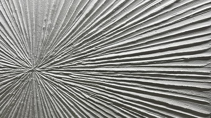 YaSheng Art - White Thick Texture Abstract Wall Art Oil Painting Hand-Painted Minimalist modern Art Paintings Home Living room Room Dining Room Bedroom Wall Decorative Art Oil Painting 24x48inch