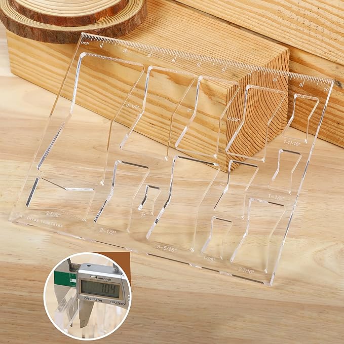 Router Templates for Woodworking,Router Jig Butterfly Inlay Templates Decorative,13-in-1 Bowtie Router Templates(10 * 7.8 inches)