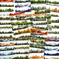 20Sheets Pre-Cut Scrapbooks Stickers Books, Nature Mountains Forests Trees Stickers for DIY Craft, Planners, Journal, Notebook, Laptop, Cell Phone, Calendars, Wedding