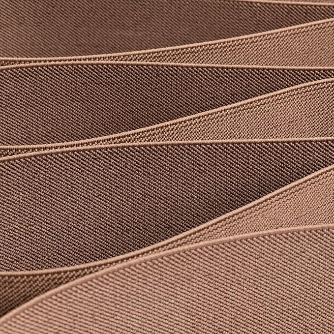 Strapcrafts 3-Inch Wide by 2-Yard Colored Woven Elastic Band,Dark Brown 14010