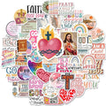 BEATRI Bible Stickers 50Pcs Inspirational Boho Christian Sticker Vinyl Waterproof Bible Jesus Journaling Aesthetic Jesus Faith Christian Stickers for Water Bottles, Phone Laptop (Bible Stickers)