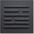 Art Hand-Drawn Black Abstract Three-Dimensional Texture Art Oil Painting, 24x24 inches. Modern Minimalist Style Art. Suitable for Wall Decoration in Home Office