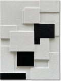 Art 40x28 inches Modern Minimalist Black and White Abstract Art Oil Painting Hand Painted Canvas Wall Art Deco Painting