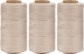 Lusecarl Polyester Thread 110 Yards Each Spool for Hair Extensions, 3 Rolls Weave Sewing Threads for Hand Sewing, Making Wigs DIY (3 Thread, Blond)