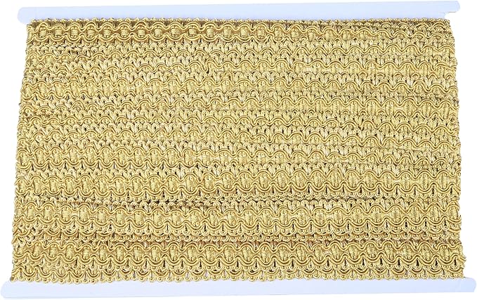 Gimp Braid Trim, 0.7 Inch / 10M(10.9 Yards) Fabric Trim, Upholstery Trim for Sewing Polyester Hand DIY Crafts Costume Home Decorative