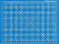 Dahle Vantage 10692 Premium Self-Healing Cutting Mat, 18"x24", 1/2" Grid, 5 Layers for Max Healing, Perfect for Crafts & Sewing, Blue