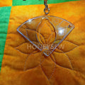 HONEYSEW Free Motion Quilting Template Sewing Ruler Templates for Most of Domestic Sewing Machine (#1 Fan Flower)