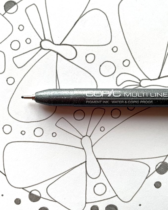 Copic Ciao Alcohol Markers, Doodle Kit People, 5 markers + 2 Multiliners