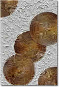 Art 45x30 inch Hand-Painted White and Tan Texture Oil Painting Large Modern Abstract Canvas Art Home Wall Decoration
