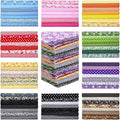 Tudomro 70 Pcs 10 x 10 Inch Cotton Fabric Squares Multicolor Quilting Fabric Bundles Precut Printed Patchwork Materials for Holiday DIY Crafts Cloths Handmade(Stylish Style)