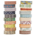 YUBBAEX 20 Rolls Basic Patterns Washi Tape Set Skinny Masking Creative Decorative Tapes, Designer's Selection (Collection 4-Romance)