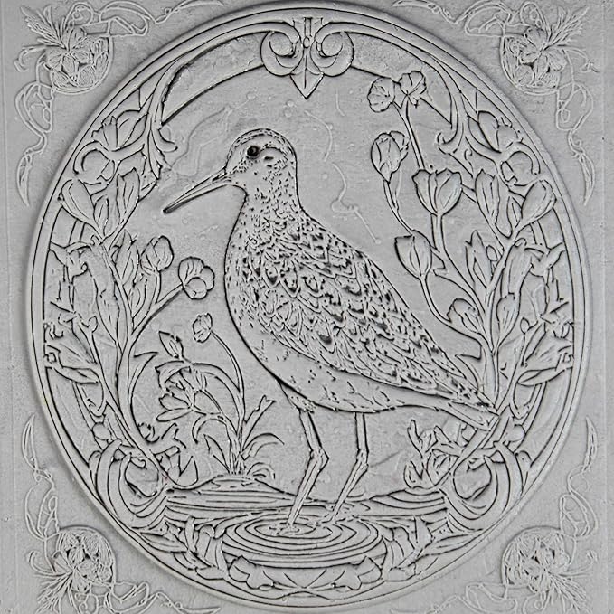 Ultimate Bird 8-Set Clay Texture Rollers (4") - Bird Set #02 - Embossing Pattern Rollers for Polymer & Ceramic Clay, Pottery & Crafts