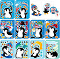 60Sheets Winter Stickers Crafts for Kids - Make-A-Penguin Face Sticker- Holiday Gifts Christmas Goodie Bag Stuffer School Classroom Activity Games Party Favors (Small Size)
