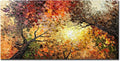 Tiancheng Art,24x48 Inch Modern Hand-Painted Tree Art Oil Painting Acrylic Abstract Wooden Frame Canvas Wall Art for Living Room Bedroom Office Hanging Art Residence Decorations