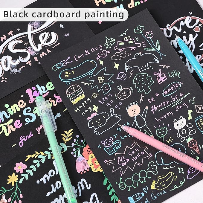 Gel Pens with Fine Point 0.6mm, 45 Colors Drawing Pencils for Adult Coloring Books Smooth Writing Pen Set for Journaling, Landscapes, Lettering