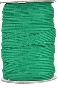 Mandala Crafts 12mm 20 Yds Roll of Green Elastic Bands for Sewing - 1/2 Flat Elastics Cord - 1 2 Inch Braided Stretch Straps for Crafting