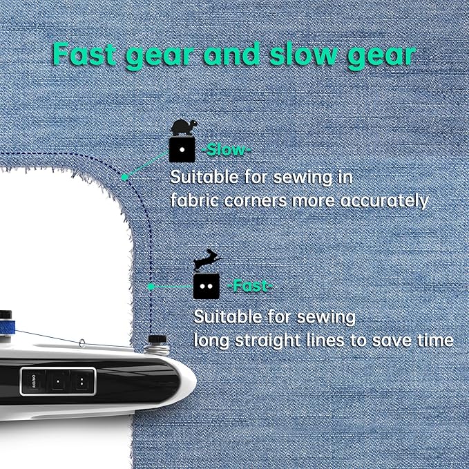 Handheld Sewing Machine,Two dear,Mini sewing machine,Easy to Use and Fast Stitch Suitable for Clothes,Fabrics, DIY Home Travel Electric Handheld Sewing Machine for Beginner.Grey