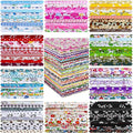 Kinlop 600 Pcs 4 x 4 Inch Cotton Fabric Square Precut Quilting Squares Printed Floral Patchwork Fabric Bundles for DIY Craft Sewing Clothing Accessory(Mixed Color)