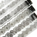 Lace Dream PET Tape Set, 6 Rolls of Elegant Floral Stickers for Scrapbooking, Journaling, DIY Crafts, and Art Supplies