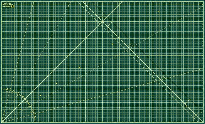 Elan Cutting Mat 36x60 Green, Extra Large Self Healing Cutting Mat 36 x 60 Inch, 5-Ply Craft Board Green, Hobby Board for Sewing and Quilting