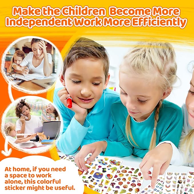 Stickers for Kids, Dcuminkel 3000+ Cute Stickers, 48 Sheets Super Colorful Stickers for Kids, Students, Teachers, Adults, Teens.Great Gift forTeens’s Birthday, Christmas Halloween or Holiday.