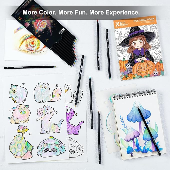 Stocking Stuffers, Art Supplies, 24 Rainbow Colored Pencils, Teen Girl Gifts Trendy Stuff, Multicolored Cool Stuff Fun Art Pencil Teen Girl Gifts Trendy Stuff for Coloring, Drawing