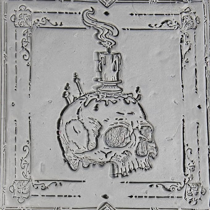 Wicked Wonders Collection Clay Texture Rollers 4-Pack (4") - Halloween Set #01 - Embossing Pattern Rollers for Polymer & Ceramic Clay, Pottery & Crafts