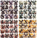 80 Pcs Gothic Aesthetic Dragon Rose Stickers for Scrapbooking – Large Dark Fantasy Vintage Mythical Creature Clear Decals for Journals, Planners, Goth Crafts