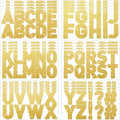 Harloon 232 Pcs 24 Sheets Large Glitter Letter Stickers Big Font Alphabet Letter Self Adhesive Letters Kit Mailbox Stickers for Mailbox Bulletin Boards Classroom Home(Gold,2.5 Inch)