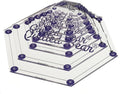 The Quilted Bear Hexagon Quilting Templates – 8 Clear Non-Slip Acrylic Quilt Templates for Precise Fabric Cutting & Stress-Free Machine Quilting - Ideal for Quilt & Sewing Supplies (¾–3")