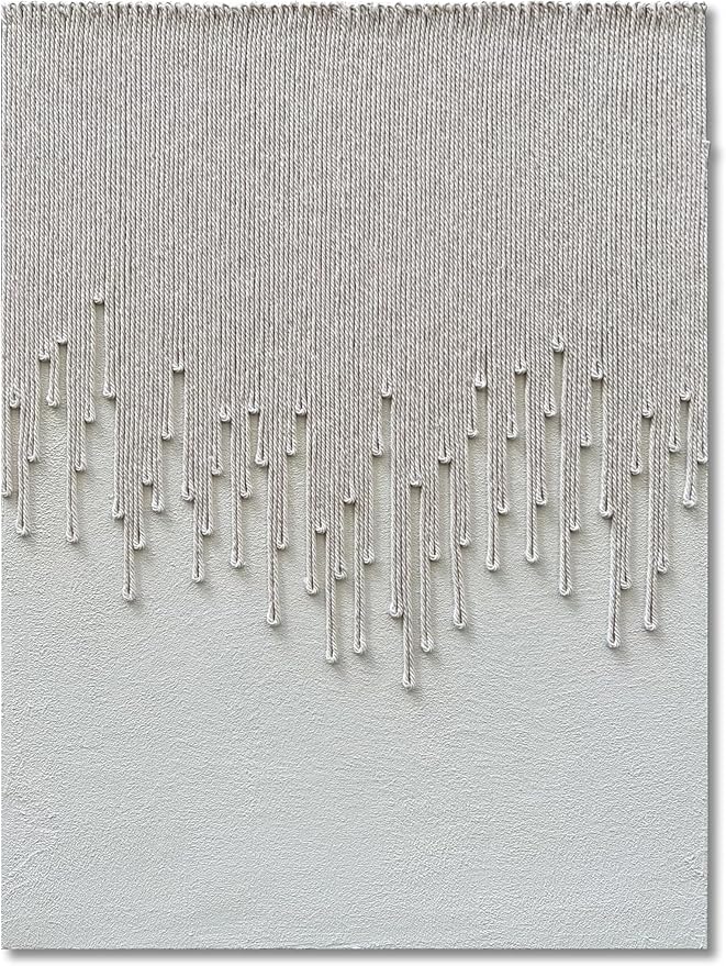 Art Hand-Painted White Minimalist Oil Painting Modern Abstract Art Painting 40x28 inch Home Wall Decoration