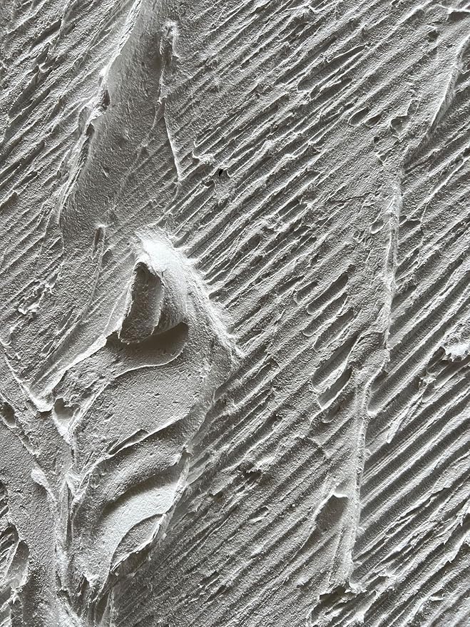 Art Hand-Painted Black and White Texture Abstract Art Oil Painting Modern Minimalist Art Painter Living Office Corridor Wall Deco Art 40x28 inches