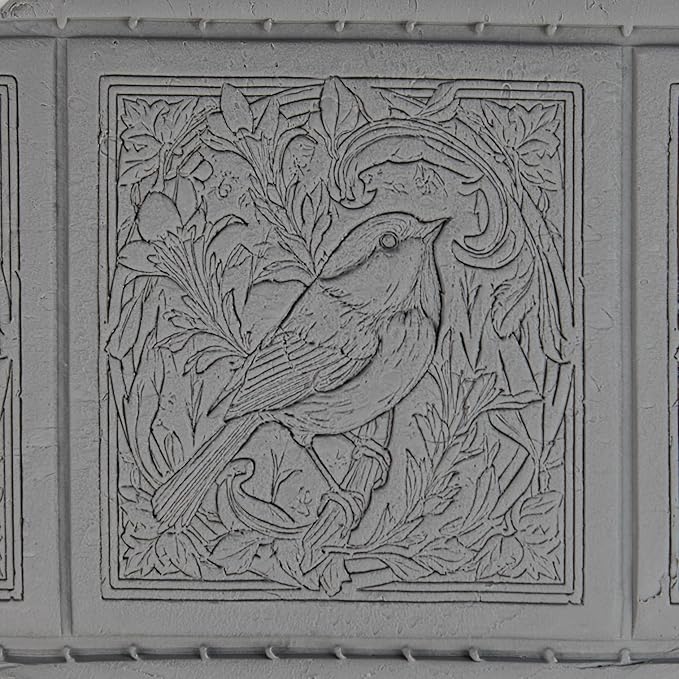 Chickadee Clay Texture Roller (4") - Bird Set #02 - Embossing Pattern Roller for Polymer & Ceramic Clay, Pottery & Crafts