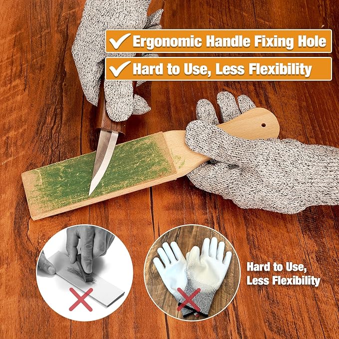 Wood Carving Kit, 24Pcs Wood Carving Tools with Storage Bag, Wood Whittling Knife Kit with 4pcs Templates & 6pcs Basswood Blocks for DIY Beginners
