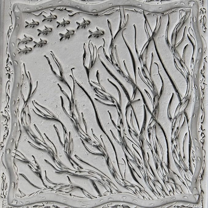 Ultimate Ocean Clay Texture Rollers 8-Set (4") - Ocean Set #01 - Embossing Pattern Rollers for Polymer & Ceramic Clay, Pottery & Crafts