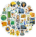 BulbaCraft 100Pcs Van Gogh Stickers for Water Bottle and Laptop - Van Gogh Party Supplies & Decorations, Waterproof Vinyl Decals, Art and Museum Stickers, Gifts for Women & Men