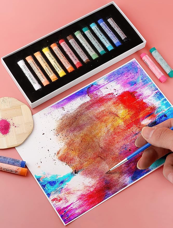 YYMIYU Soft Color Chalk Pastels for Professional Artist 24 Colour