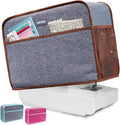 AMOIGEE Sewing Machine Cover for Brother, Singer, Janome – Quilted Dust Cover with Storage Pockets, Padded Protective Sewing Machine Case Fits Most Standard Sewing Machines (17" x 7" x 12")